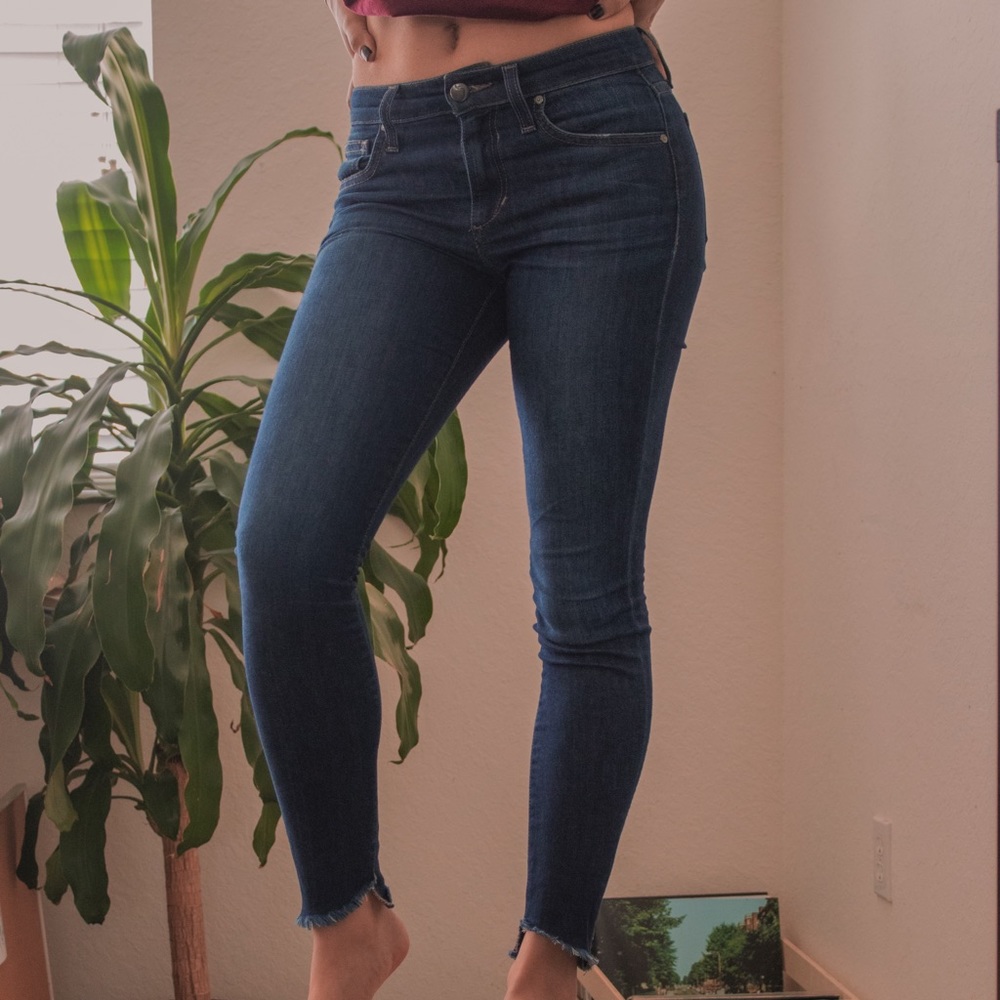 Dark Blue Distressed Cuff Joe’s Jeans